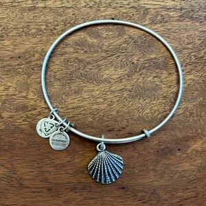 Alex and Ani Sea Shell Silver Bangle Bracelet